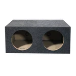 Qpower Dual Sealed Heavy Duty Square Empty Woofer Box QMPSQ12E. Fixed Price $56.50.