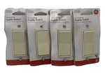4 Pk Ge 3-WAY Paddle Rocker Light Switch Grounded Ul Listed Almond. Fixed Price $17.95.
