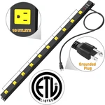 10 Outlet Long Power Strip, Wide Spaced Bar, Heavy Duty Metal Po.... Fixed Price $52.95.