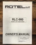 Rotel RLC-900 Line Conditioner Owners / User Manual *original*. Fixed Price $19.97.