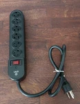Onn ONA12AV047 6-OUTLET Surge Protector Strip, Black 450 Joules. Fixed Price $12.00.