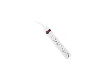 Six-outlet Power Strip, 15-FOOT Cord, 1-15/16 10-3/16 1-3/16, Ivory. Fixed Price $33.99.