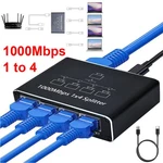 RJ45 Gigabit Ethernet Splitter 1000MBPS Lan Network Internet To Out Adapter. Fixed Price $13.65.