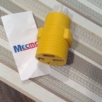 Mecmo Heavy Duty Yellow Plastic Electrical Plug Adapter 1 Outlet Indoor Use. Fixed Price $5.50.