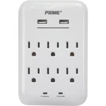 Prime Line PBUSB346S 125 V 6-OUTLET & 3.4A 2-USB Charger With Surge Protectio.... Fixed Price $27.79.