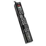 8FT Tripp Lite 6 Outlet Surge Protector - Black. Fixed Price $83.06.