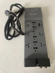 Belkin BE112230-08 Prof Series 3780 J Ac Outlets 8FT Cord Surgemaster Dk Gray. Fixed Price $12.99.