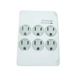 Kab Enterprise Co Ltd Surge TAP,1200 Joules, 6-OUTLET, White Plastic. Fixed Price $7.99.