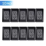 10PK Dual Plug Electric Wall Socket Adapter Usb Port Outlet Panel Switch 2A. Fixed Price $100.31.