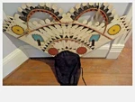 Vintage Western Apache Gaan Ceremony Dancer Headdress Mask 1960. Fixed Price $650.00.