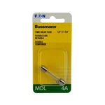 Bussmann BP/MDL/4 4A 250V Ac Glass Time Delay Fuse 6.35 Dia. X 31.75 In.. Fixed Price $9.66.