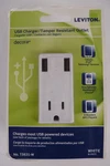Leviton Usb Charger/tamper Resistant Outlet 15A-125V White #T5631-W Decora. Fixed Price $11.95.
