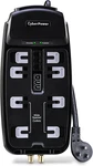 Cyberpower CSHT808TC Home Theater Surge Protector, 2850J/125V, Outlets, 8FT. Fixed Price $72.99.