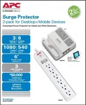 Apc Surge Protector 2-PACK For Desktop & Mobile Devices (models P3U3 P66). Fixed Price $29.99.