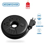 Ntonpower Travel Strip 3 Outlets Usb Port 15 Inches Extension Cord. Fixed Price $18.99.