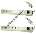 2X Surge Protection 8 Outlet Power Strips W/reset Circuit Breaker Lighted Switch. Fixed Price $24.99.