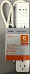 Belkin BE106000-2.5 555 Joules 6-OUTLET Power Strip Surge Protector White. Fixed Price $24.95.