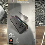 Titan 3-OUTLET Gaming Surge Protector, 4FT Extension Cord, Led Light Strip. Fixed Price $17.99.