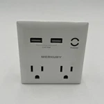Good Condition!! Merkury Usb Wall Plate 2 Ports Ac Outlets Fast Charger. Fixed Price $10.95.