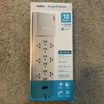 Belkin 12-OUTLET Surge Protector Power Strip 10FT Cord Coax Ethernet Phone Black. Fixed Price $31.95.