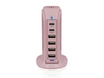 Aduro Powerup Pd Tower Multi Port Charging Station - Malva Dark Pink. Fixed Price $37.28.