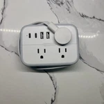 Ntonpower Series Strip 3 Outlets 4 Usb Ports White Model APT-6A2U2C-US. Fixed Price $13.99.
