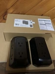 Lot Of 2 Jasco Ultrapro 6-OUTLET Surge Protector Side Access Black New. Fixed Price $19.99.