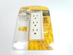 Prime PB801020 15A 125V 1875W White Indoor 6-OUTLET Space-saver Power Tap. Fixed Price $8.75.
