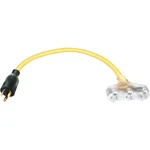(1)COLEMAN 1875W Ga 15 Amp 2' Cable Pro-power 12/3 Generator Cord 09084-88-02. Fixed Price $27.99.