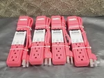 4 Cyber Power 6-OUTLET Surge Protector Pink 500 Joules 2FT B602RC1HPK. Fixed Price $33.59.