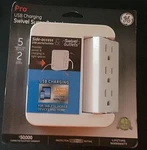 New 5-OUTLET 2-USB Wall Tap Surge Protector Swivel Outlets 2.4A Charger White. Fixed Price $12.99.