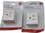 Ge Outlet Wall Tap Adapter Spaced Prong Power Splitter White 2-PACK 58368. Fixed Price $15.47.