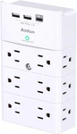 Multi Plug Outlet Surge Protector Wall Mount With 12 Extender- 3 Sides. Fixed Price $21.94.