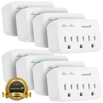 Fosmon 8 Pack Etl 3 Outlet 1200J Surge Protector Wall Tap Plug Adapter. Fixed Price $30.99.