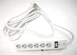 General Electric Surge Protector 6 Outlet 10' White Extension Cord 800 Joule. Fixed Price $18.39.