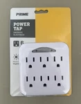 Prime PB801011 6 Outlet Power Tap, White. Fixed Price $14.99.