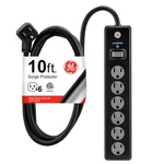6 Outlet Surge Protector 10 Ft Extension Cord Power Strip 800 Joules Twist. Fixed Price $26.99.