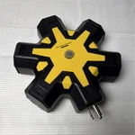Litesun 6 Outlet Overload Protected Power Strip Black Yellow Indoor. Fixed Price $9.00.