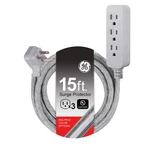 3 Outlet Surge Protector Power Strip 15 Ft Designer Braided Extension. Fixed Price $32.63.