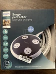 Philips Outlet Surge Protector With Dual Usb Charging, 8 Foot Cord, 2.4 Amp. Fixed Price $14.00.