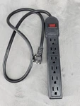 Steren 905-111 Black 125V 15A 60HZ Outlet Surge Protected Power Strip With Cord. Fixed Price $10.98.