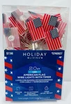 Holiday Living 20 Ct Led American Flag Wire Lights With Timer- 3AA Batteries .. Fixed Price $6.99.