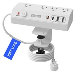 Desk Power Strip With Usb, 20W Fast Charging, Clamps Securely To De.... Fixed Price $39.97.