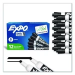 Expo Low-odor Dry-erase Marker, Broad Chisel Tip, Black, Dozen. Fixed Price $26.12.