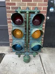 Unusual General Electric Traffic Signal Light Double Tower. Fixed Price $800.00.