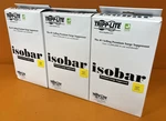 New Lot Of 3 Tripp Lite EURO-4 Surge Protector Strip Outlet White IB5751. Fixed Price $50.00.