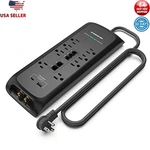 Heavy Duty Surge Protector Power Strip 8 Outlets Usb Ethernet 4050J Protection. Fixed Price $98.78.