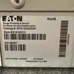 Eaton SPD120240S3K, Spd, 120KA, Std + Ctr Feature Package, Nema. Fixed Price $4000.00.