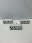 Lot Of 3 Cooper 1147W-BOX Three Outlet Grounding Adapter Wire White. Fixed Price $8.95.