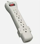Tripp-lite 7 Outlet Surge Protector White Grounded 2160 Joules With Led's. Fixed Price $14.00.